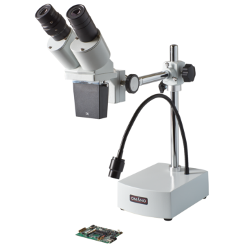  OM-B10-L LED 10X or 20X Integrated Boom Stereo Microscope for PCB Repair