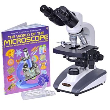 OM36 40X-1000X Compound Student Microscope Gift Package