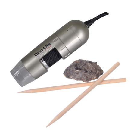 Dino-lite AM3111 Digital Microscope with Owl Pellet Kit 10X-50X ~ 230X 0.3MP