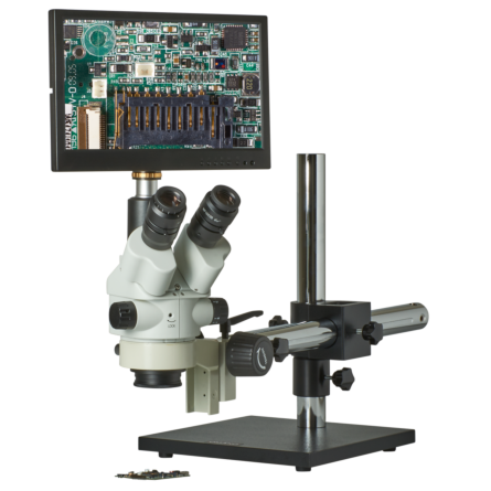 Omano CX3-2300S-JW11 Zoom Stereo Microscope Inspection System 7.5X-45X
