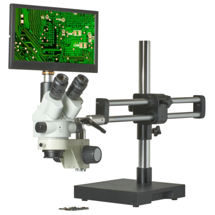Omano CX3-2300S-V15 Zoom Stereo Microscope Inspection System 7.5X-45X