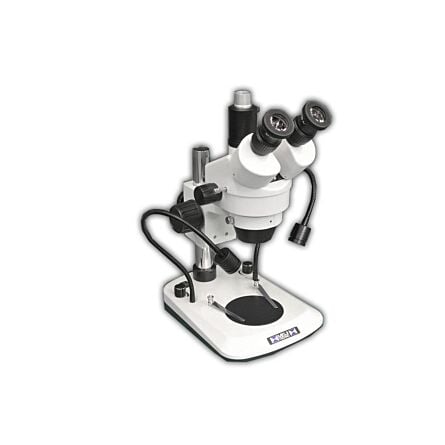 Meiji Techno EM-61-Trinocular Stereo Zoom Microscope (0.7X-4.5X) with Dual arm LED Incident Light