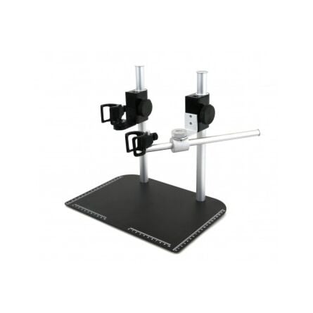 Dino-lite MS37B-2X Table Top Rigid Stand with Dual Poles, Holsters and One Boom Arm