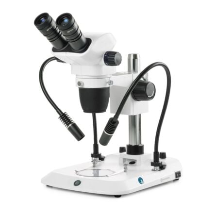 Euromex NexiusZoom Binocular Stereo Zoom Microscope with Dual Gooseneck LED Lights ENZ-1902-PG