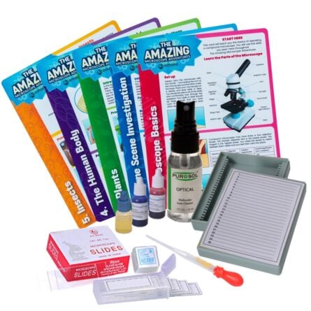 Pack 2: Book, Slide & Stain Kit & 5 Prepared Slides
