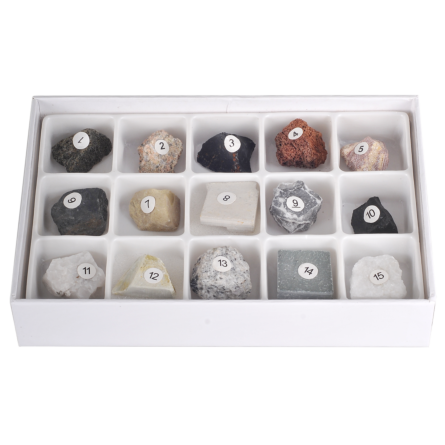 Omano Rock Specimen Education Kit - Set of 15