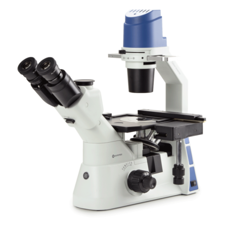 Euromex EOX-2053-PLPH Oxion Inverso Biological Inverted Trinocular Microscope with Mechanical Stage