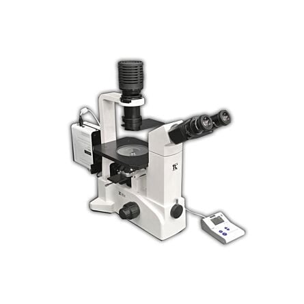 Meiji Techno TC-5500CW 100X, 200X Binocular LED/Halogen Inverted Epi-Fluorescence Biological Microscope