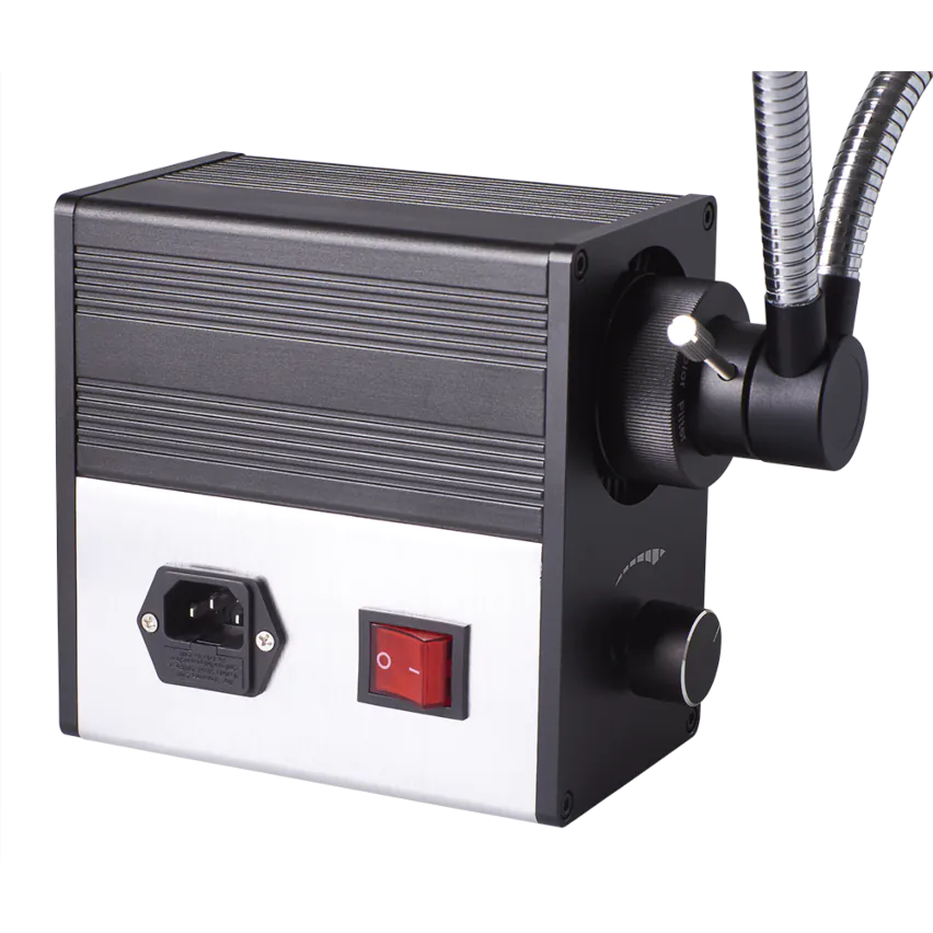 24W LED Fiber Optic Dual Pipe Illuminator | Microscope.com