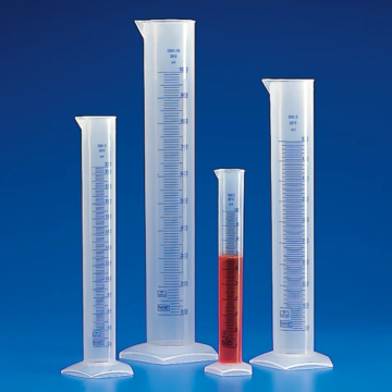 Graduated Cylinder, Polypropylene (PP), Printed Graduations – Multiple Sizes Available