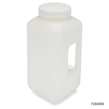 Diamond RealSeal Large Format Wide Mouth Bottles – 2L & 4L, PP or HDPE, Round or Square, Leak-Resistant Laboratory Storage
