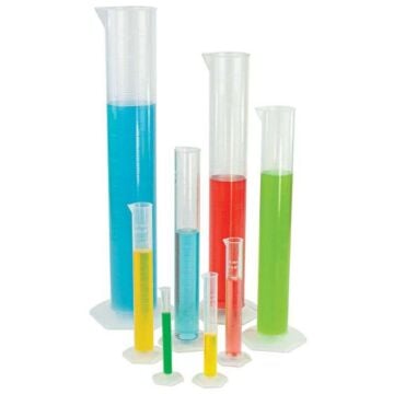 Diamond Essentials Graduated Cylinder, PMP, Molded Graduations, Class B