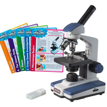 OM118-M4 40X-1000X Student Compound Microscope Gift Package