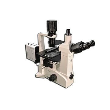 Meiji Techno TC-5600CW Trinocular Inverted LED/Halogen Epi-Fluorescence Biological Microscope
