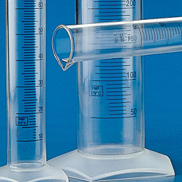 Graduated Cylinder, Polymethylpentene (PMP), Printed Graduations – 25mL to 2000mL