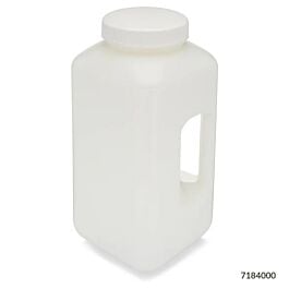 Diamond RealSeal Large Format Wide Mouth Bottles – 2L & 4L, PP or HDPE, Round or Square, Leak-Resistant Laboratory Storage