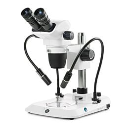 Euromex NexiusZoom Binocular Stereo Zoom Microscope with Dual Gooseneck LED Lights ENZ-1902-PG