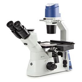 Euromex EOX-2053-PLPH Oxion Inverso Biological Inverted Trinocular Microscope with Mechanical Stage