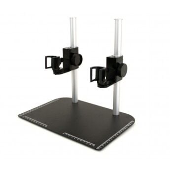 MS37B-25 Table Top Rigid Stand with Dual Poles and Dual Holsters