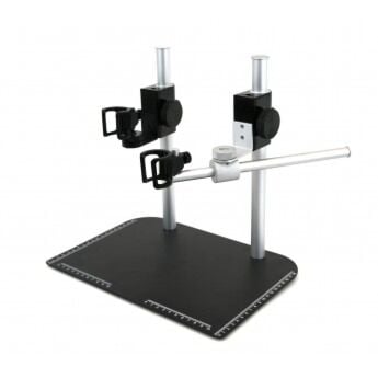 Dino-lite MS37B-2X Table Top Rigid Stand with Dual Poles, Holsters and One Boom Arm