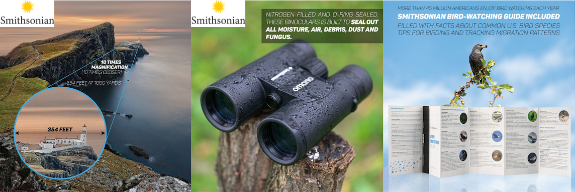 Smithsonian Birding Binoculars Features