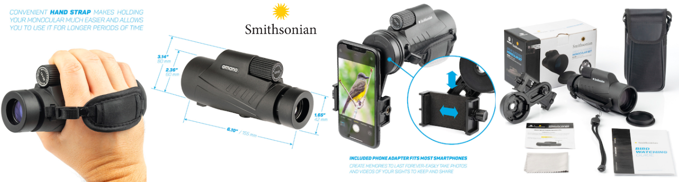 Smithsonian Great Outdoors Monocular Features