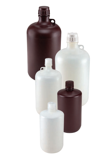 Diamond® RealSeal™ Amber Large Format Narrow Mouth PP Bottles